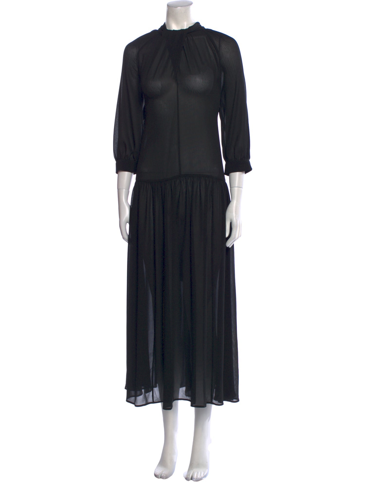 Goop G. Label Mock Neck Long Dress