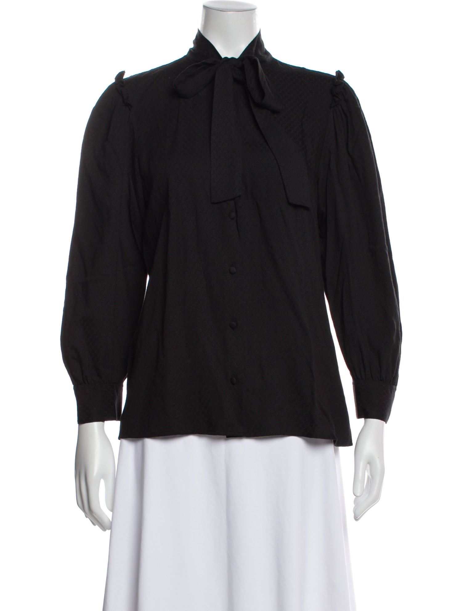 Goop G. Label Three-Quarter Sleeve Button-Up Top