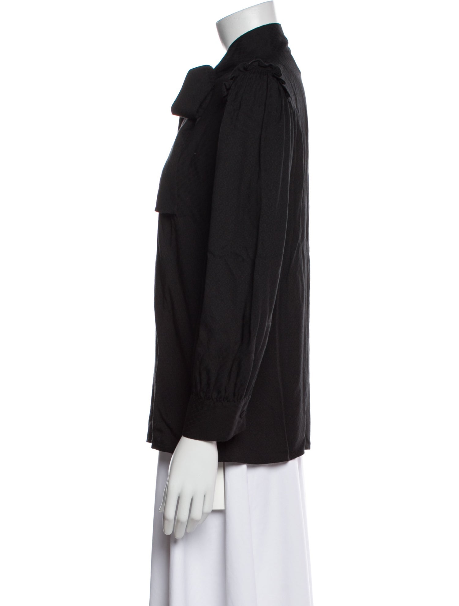 Goop G. Label Three-Quarter Sleeve Button-Up Top