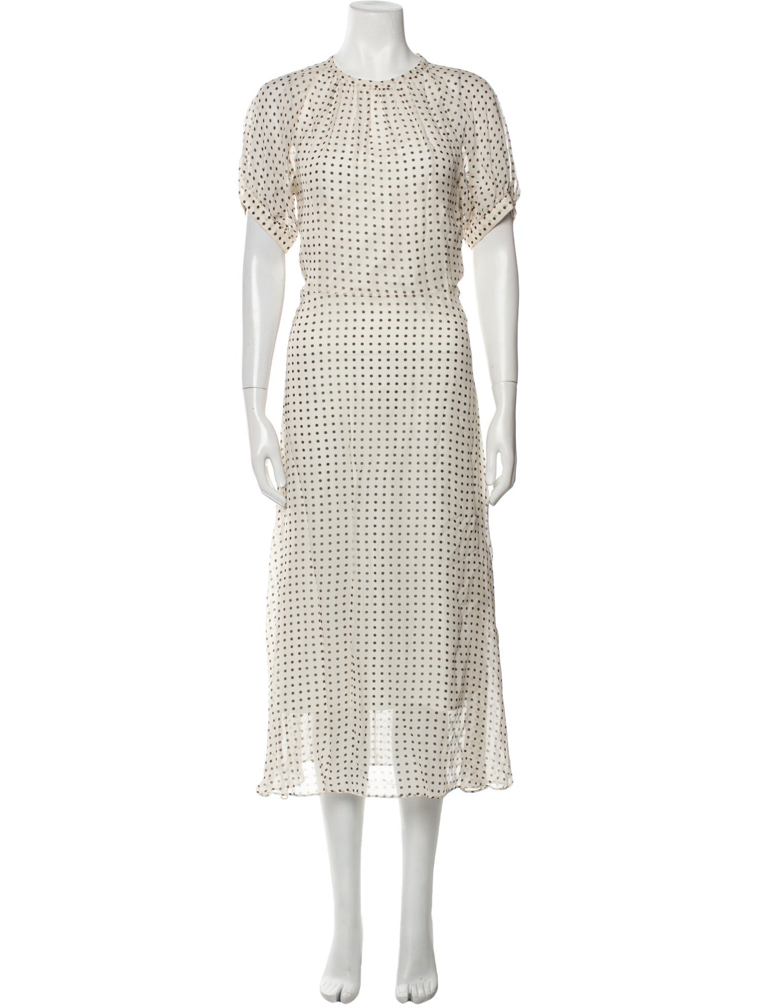 Goop G. Label Polka Dot Print Long Dress