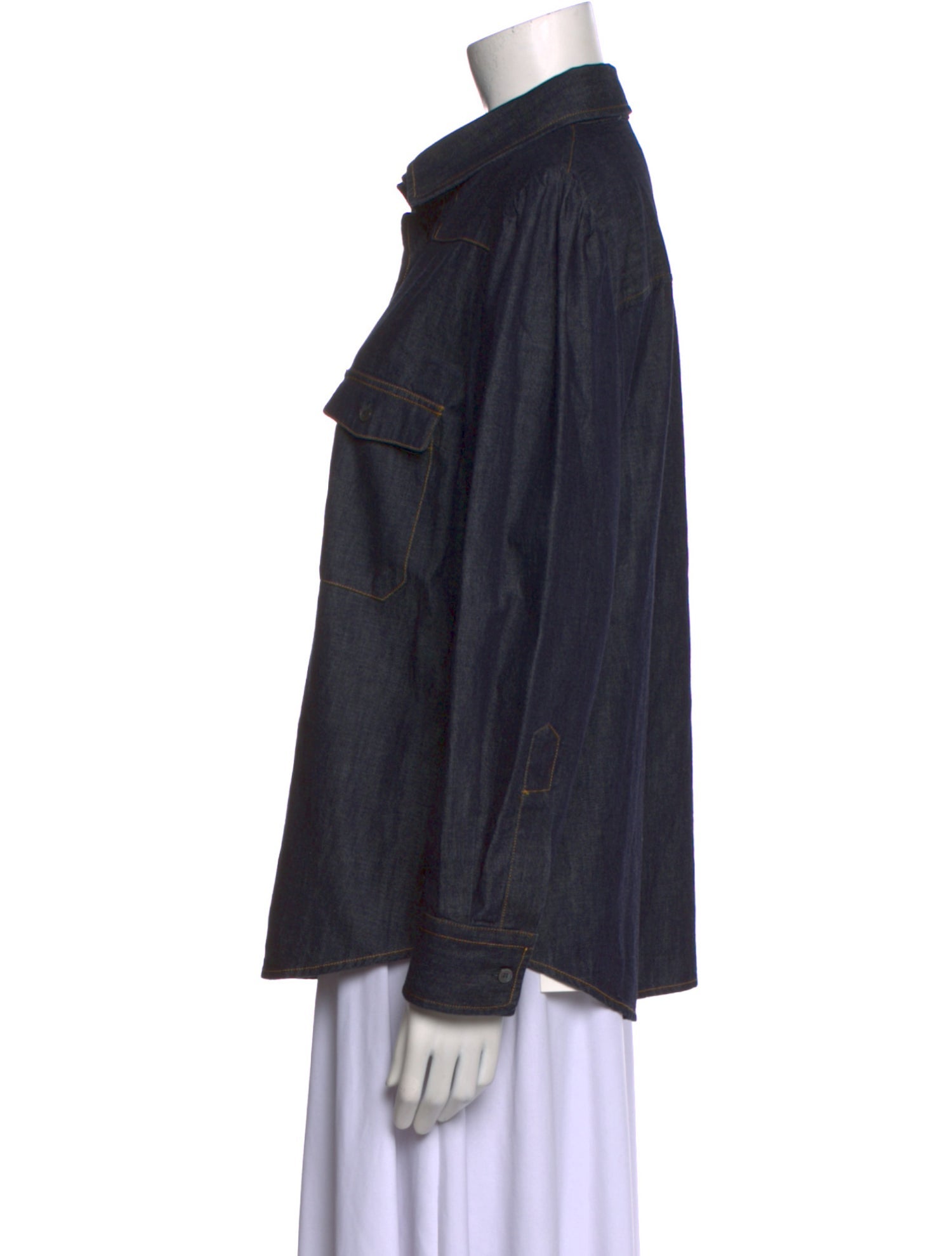 Goop G. Label Long Sleeve Button-Up Top