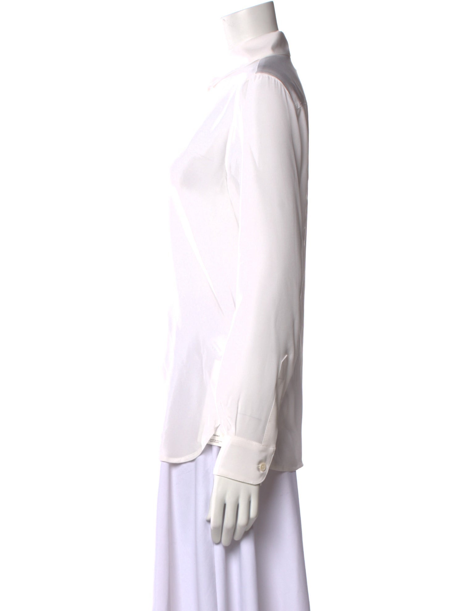 Goop G. Label Silk Long Sleeve Button-Up Top