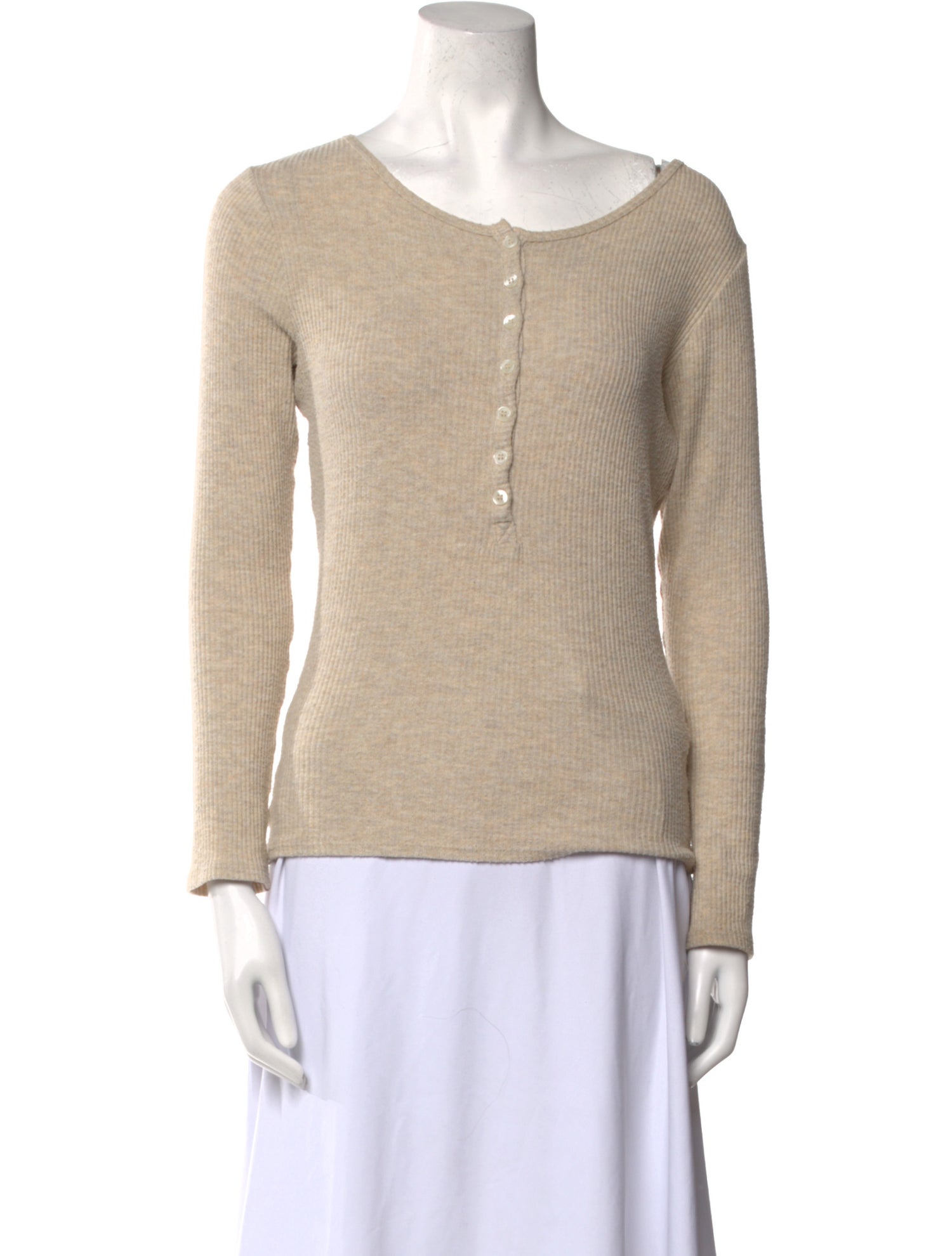 Goop G. Label Scoop Neck Long Sleeve Top