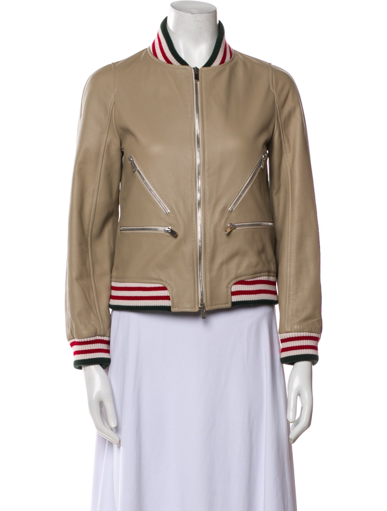 Goop G. Label Leather Bomber Jacket