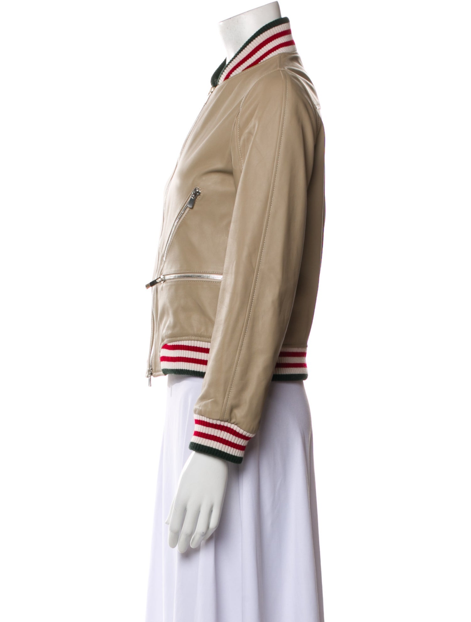 Goop G. Label Leather Bomber Jacket