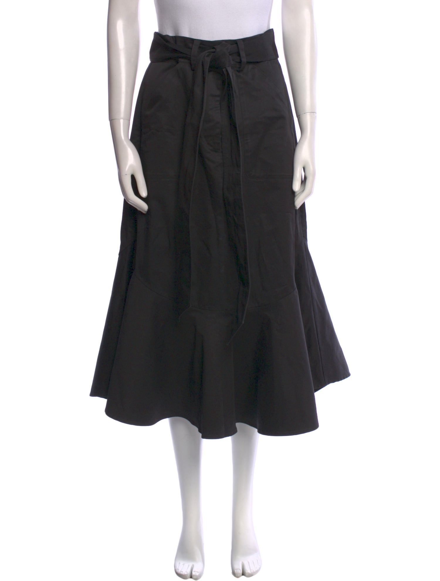 Goop G. Label Ruffle Embellishment Midi Length Skirt