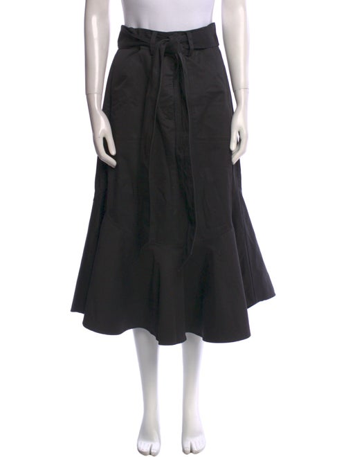 Goop G. Label Ruffle Embellishment Midi Length Skirt