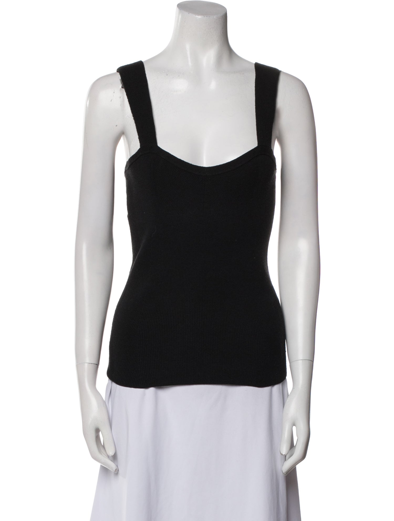 Goop G. Label Merino Wool Square Neckline Top
