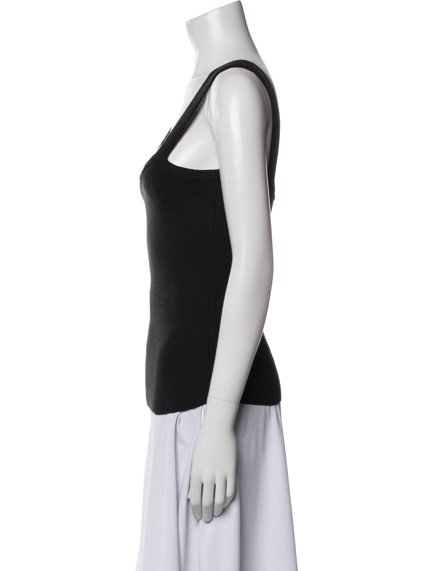 Goop G. Label Merino Wool Square Neckline Top