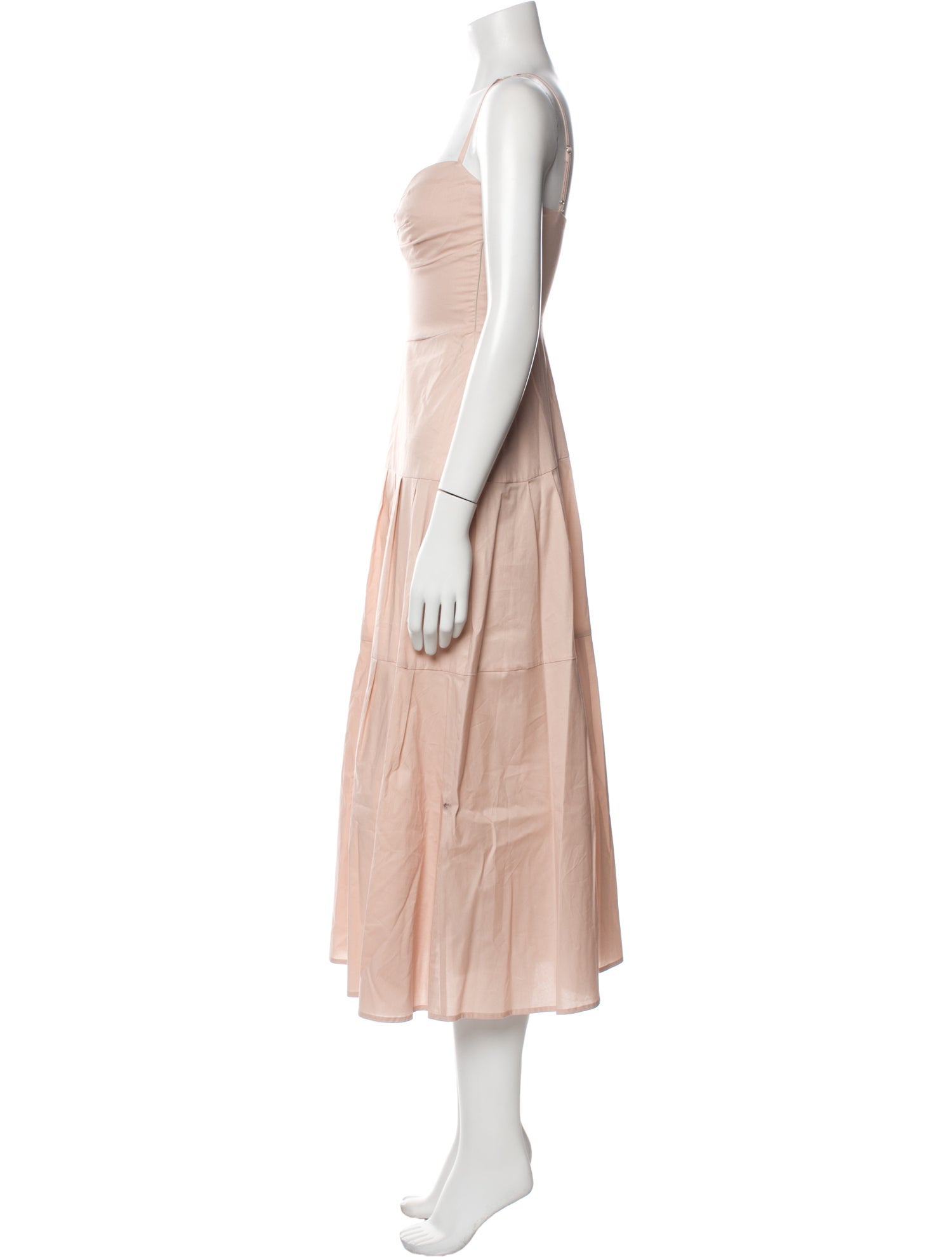 Goop G. Label V-Neck Midi Length Dress