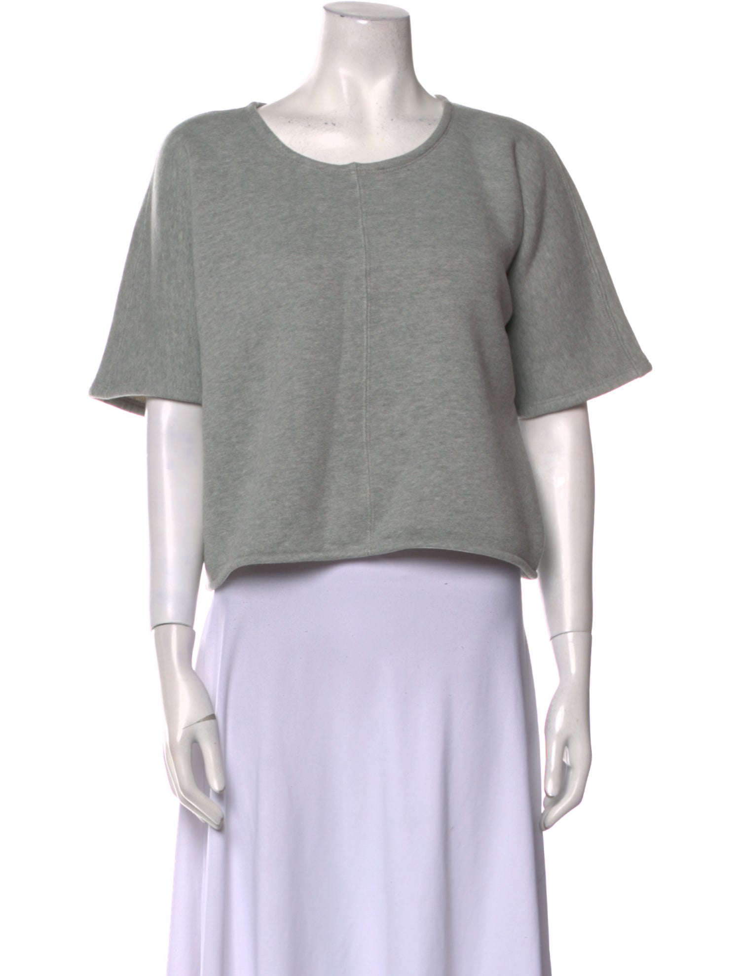 Goop G. Label Scoop Neck Short Sleeve Crop Top