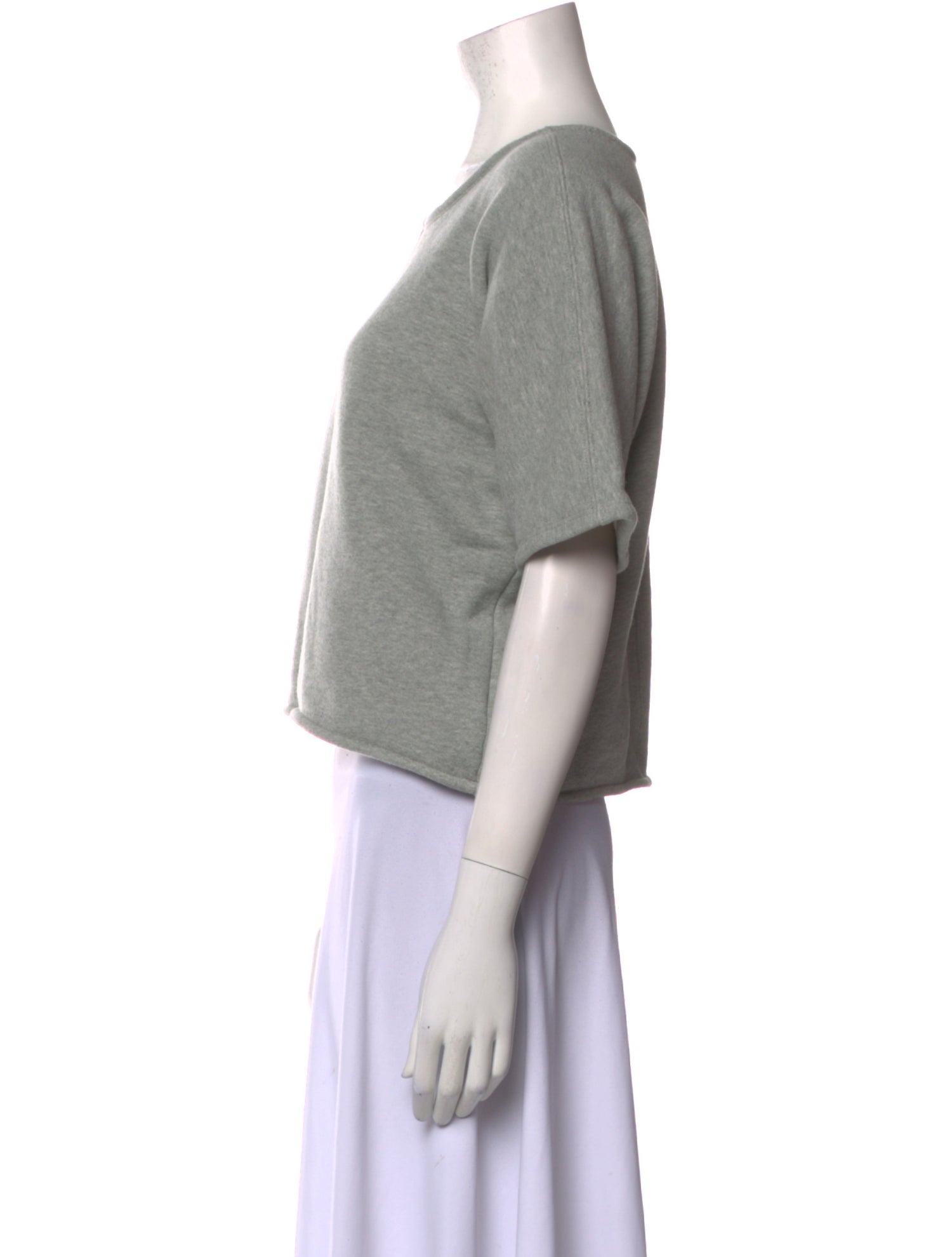 Goop G. Label Scoop Neck Short Sleeve Crop Top