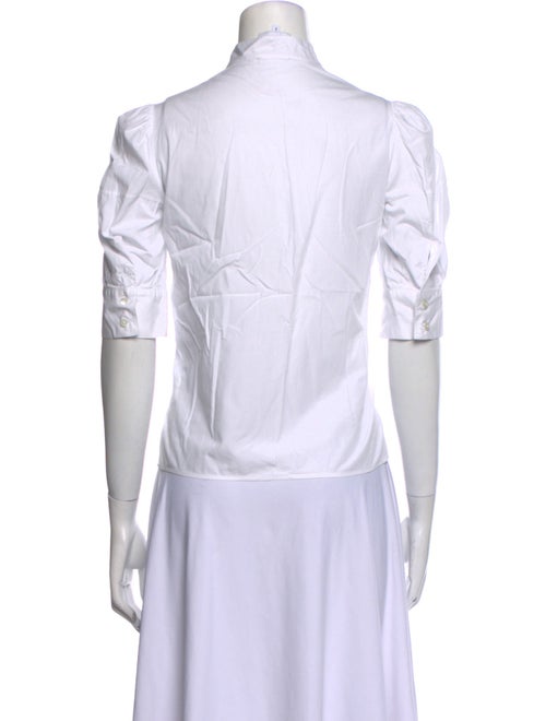 Goop G. Label V-Neck Short Sleeve Button-Up Top