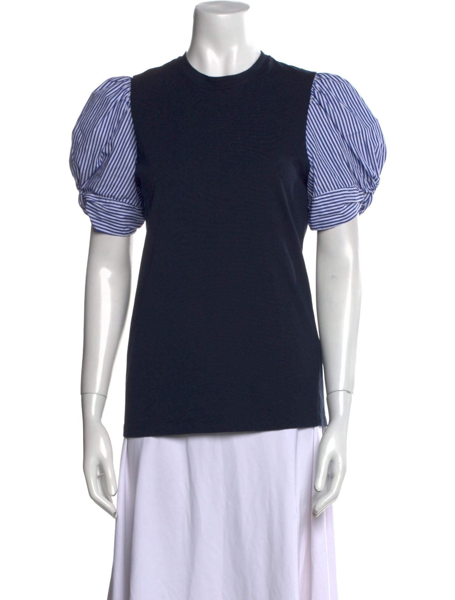 Goop G. Label Striped Crew Neck T-Shirt