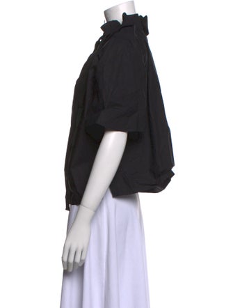 Goop G. Label V-Neck Short Sleeve Blouse