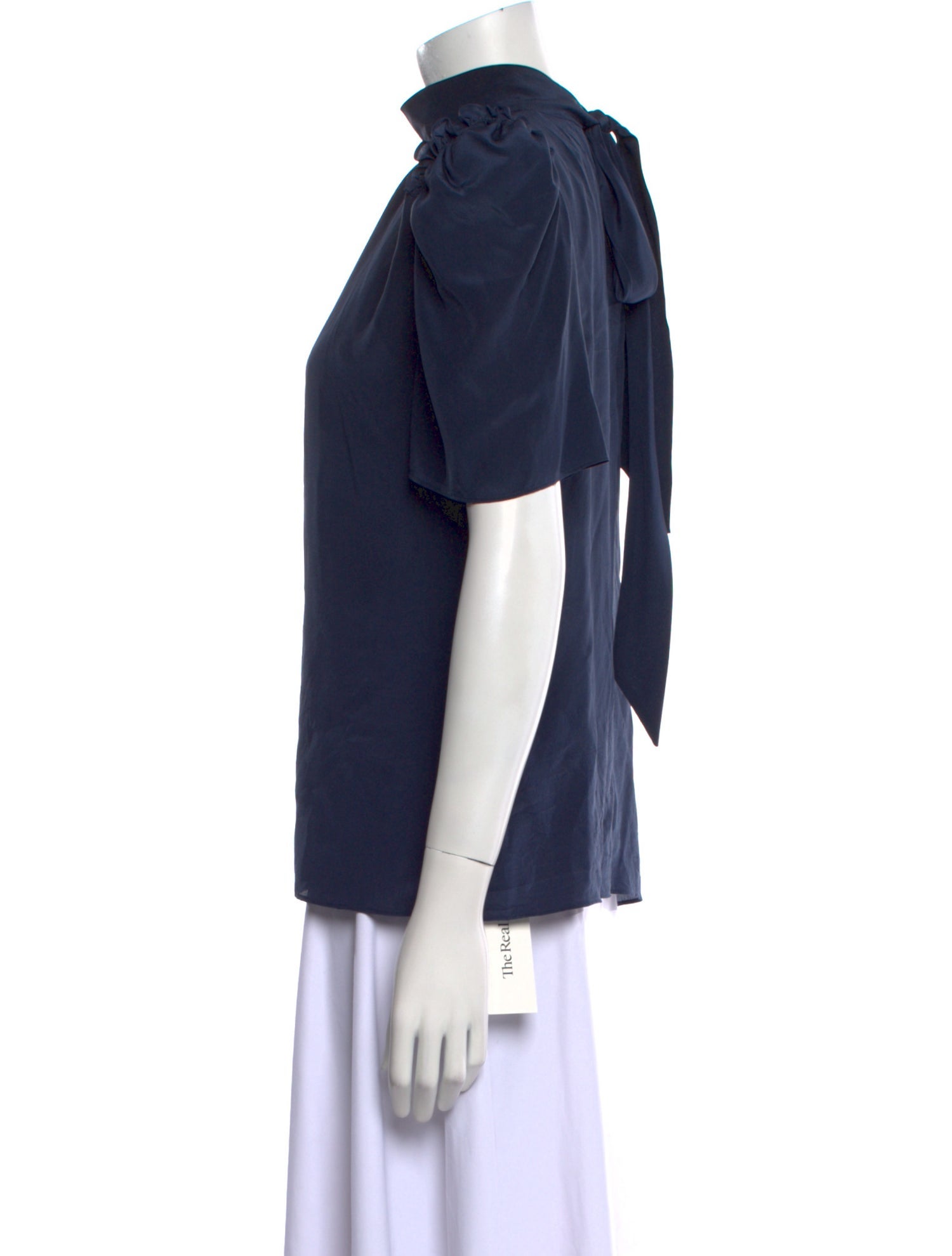 Goop G. Label Silk Mock Neck Blouse