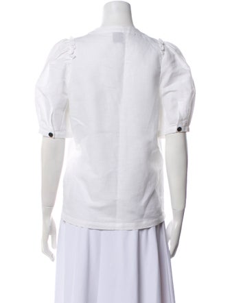Goop G. Label Linen V-Neck Button-Up Top