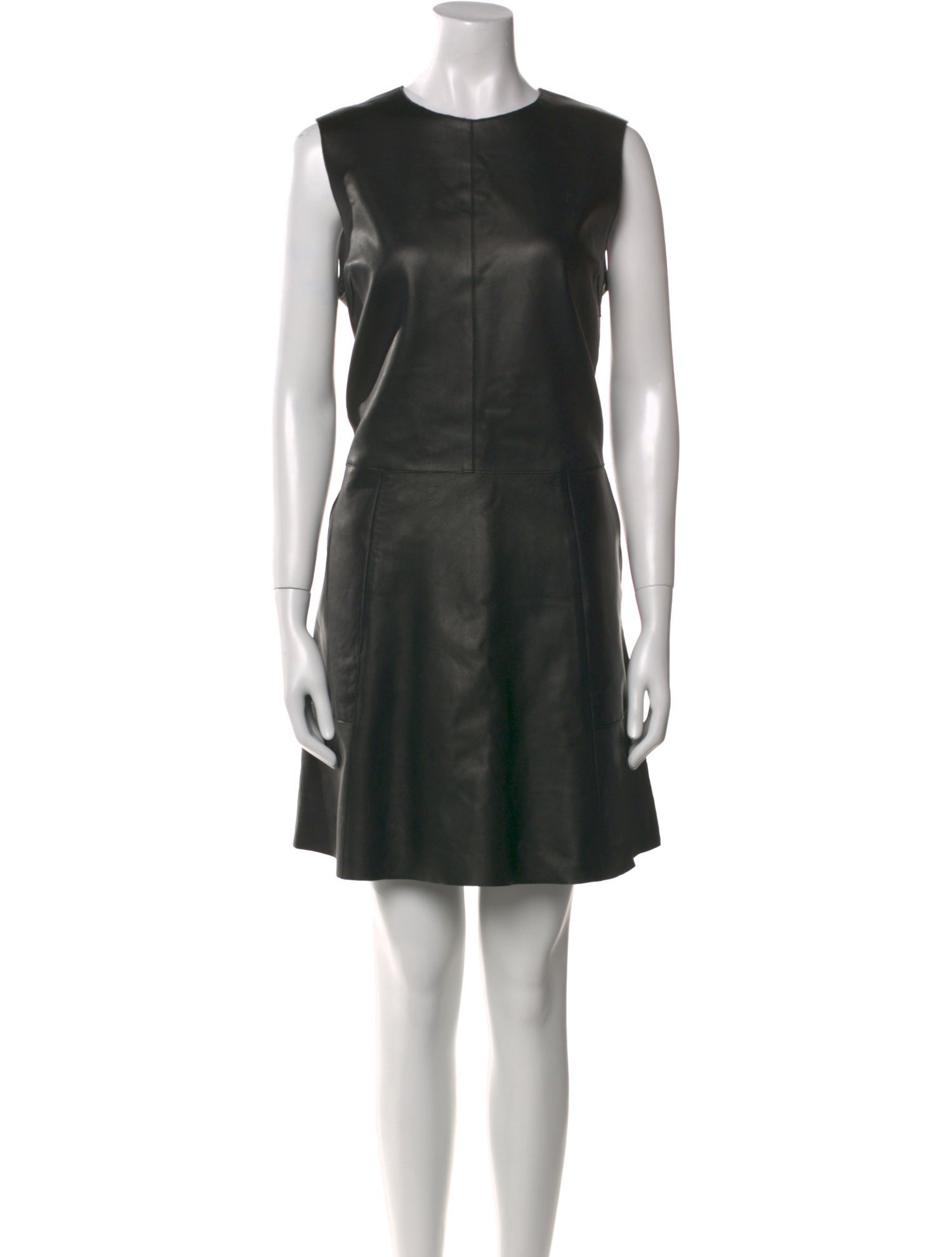Goop G. Label Leather Mini Dress