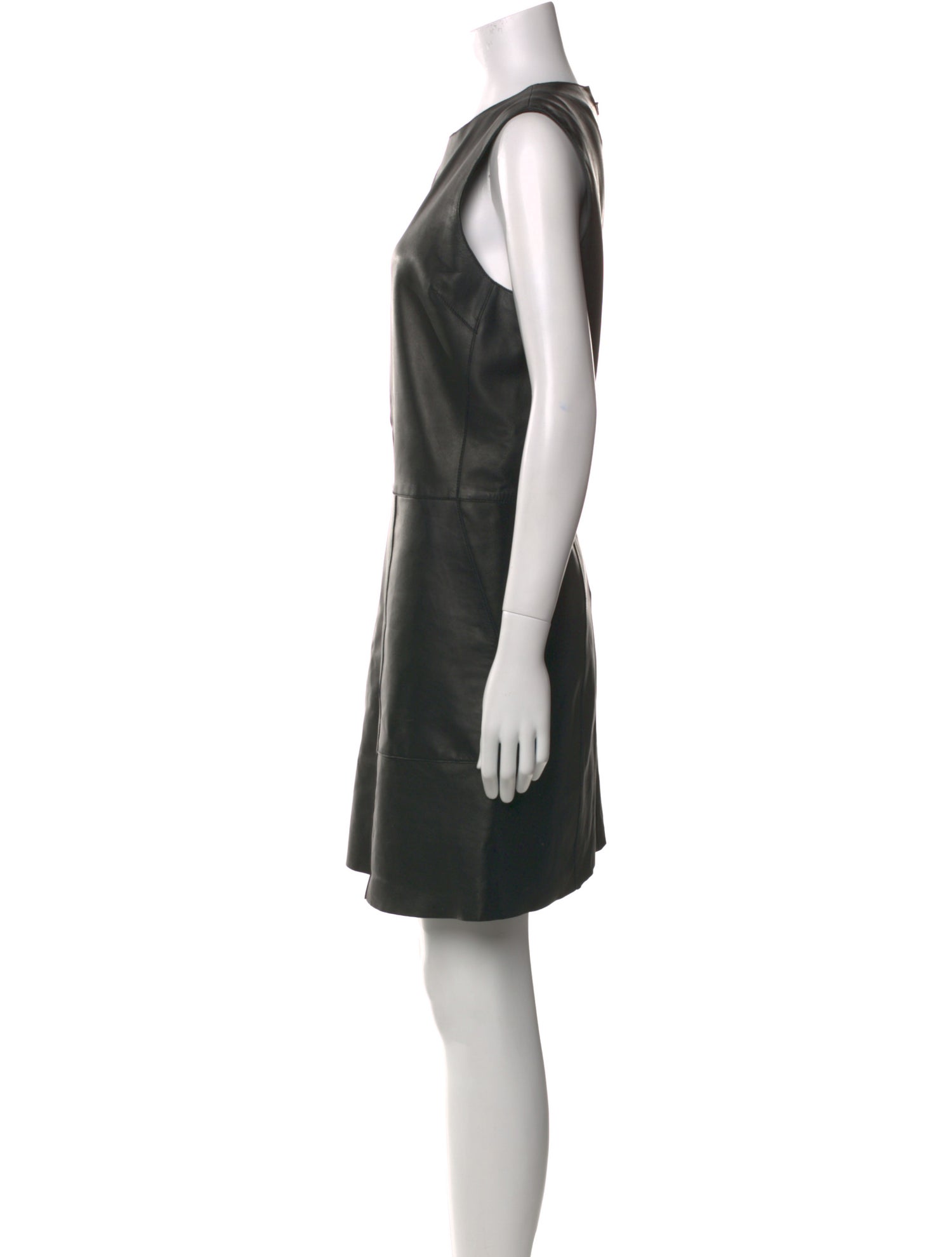 Goop G. Label Leather Mini Dress