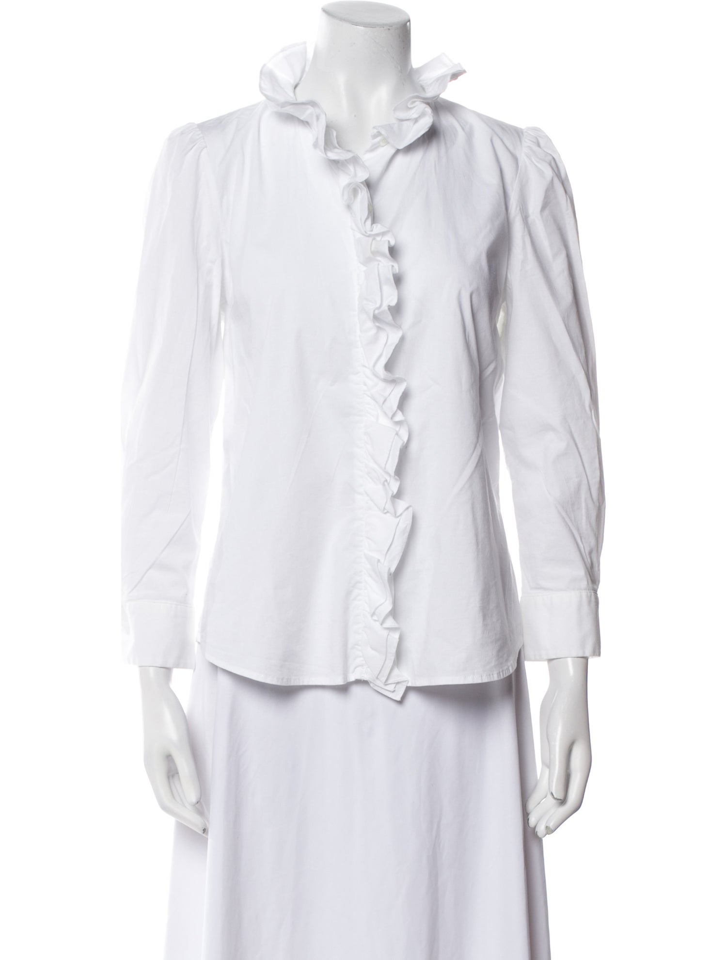 Goop G. Label Three-Quarter Sleeve Button-Up Top