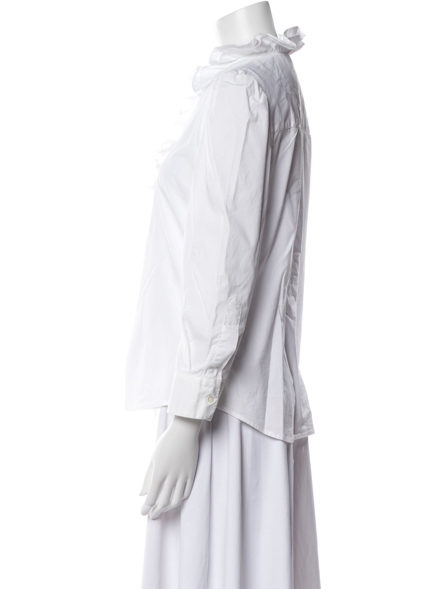 Goop G. Label Three-Quarter Sleeve Button-Up Top