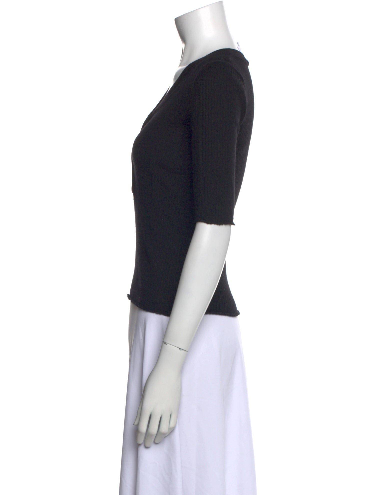 Goop G. Label Virgin Wool V-Neck Top