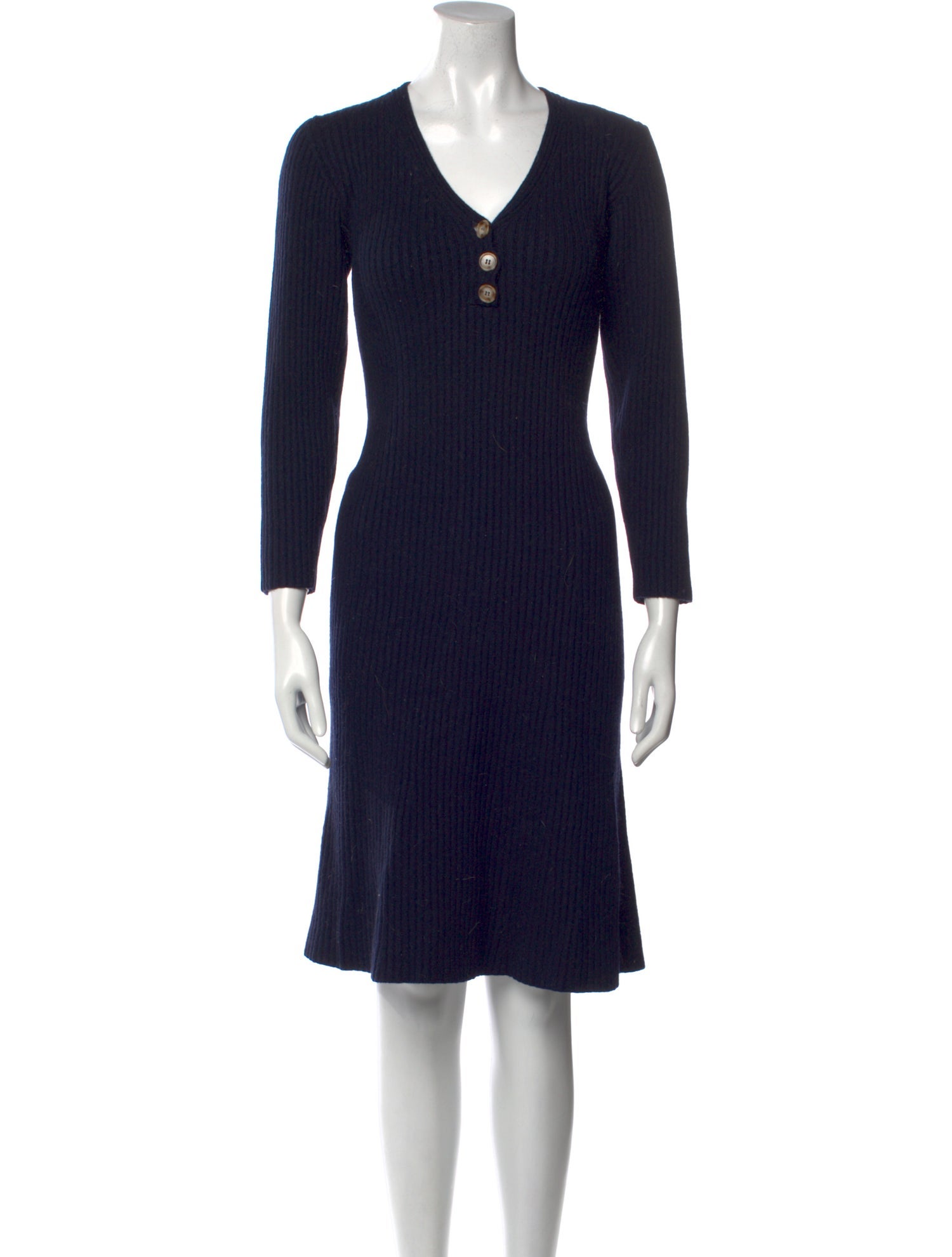 Goop G. Label V-Neck Knee-Length Dress