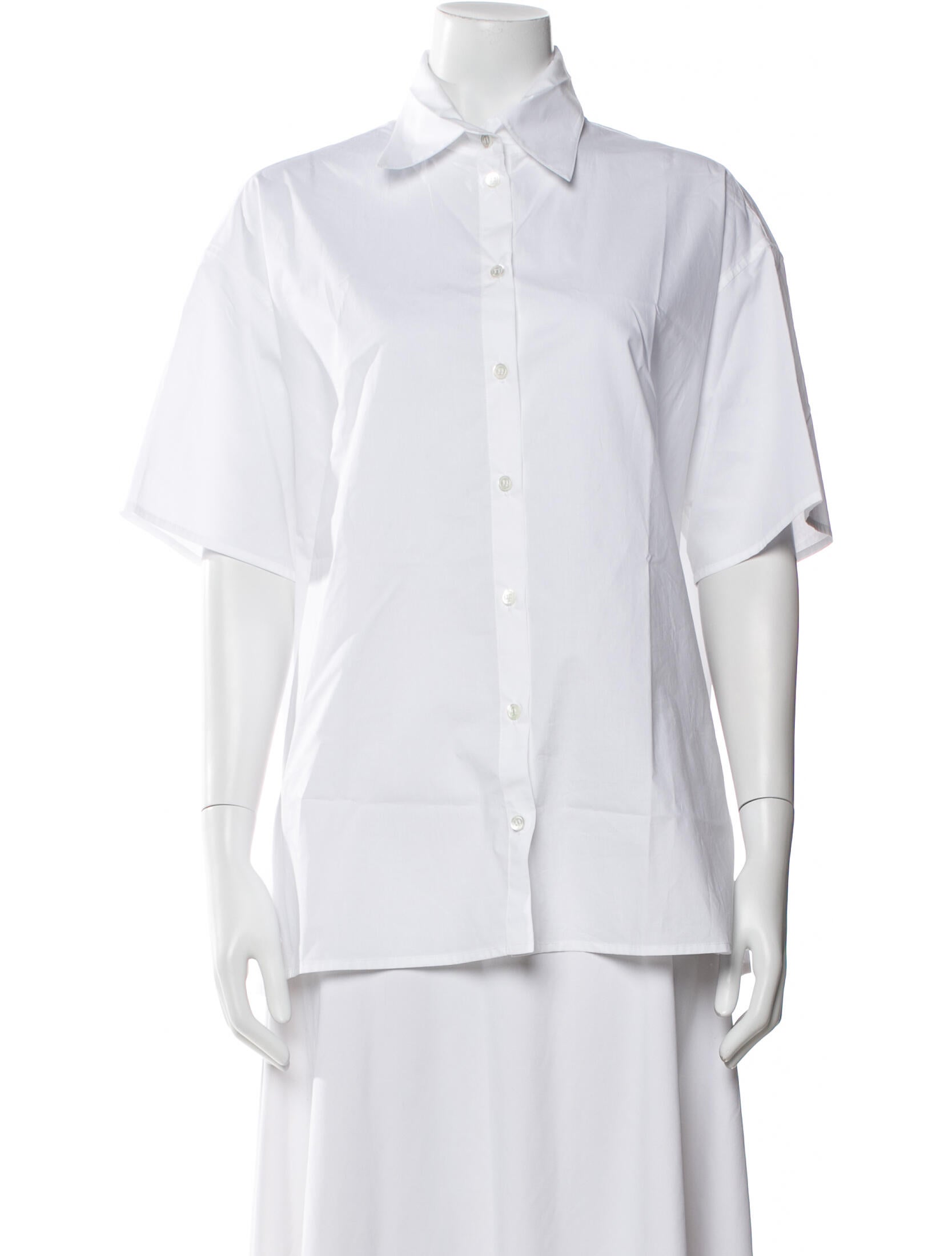 Goop G. Label Short Sleeve Button-Up Top