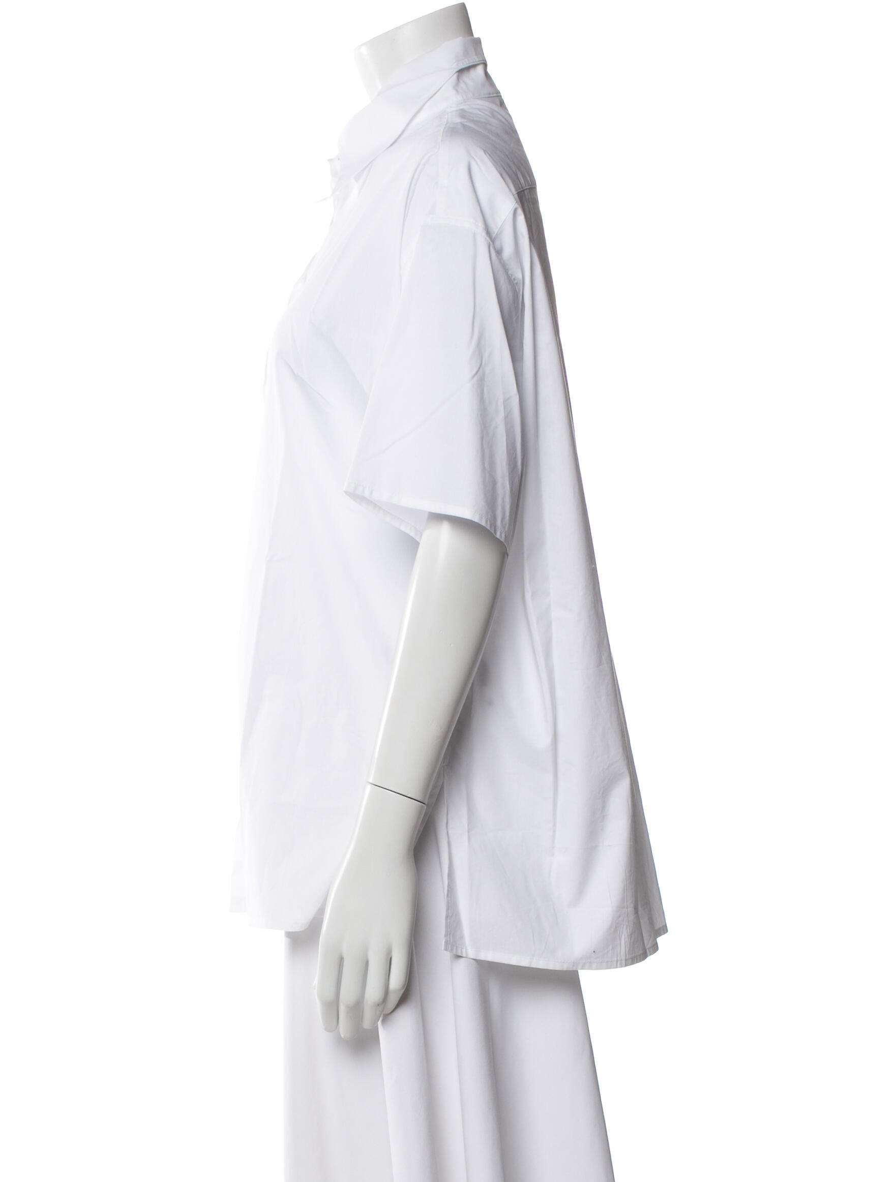 Goop G. Label Short Sleeve Button-Up Top