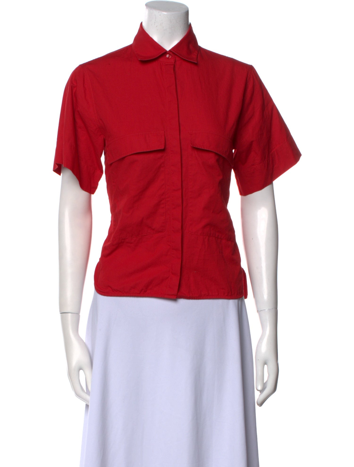 Goop G. Label Short Sleeve Button-Up Top