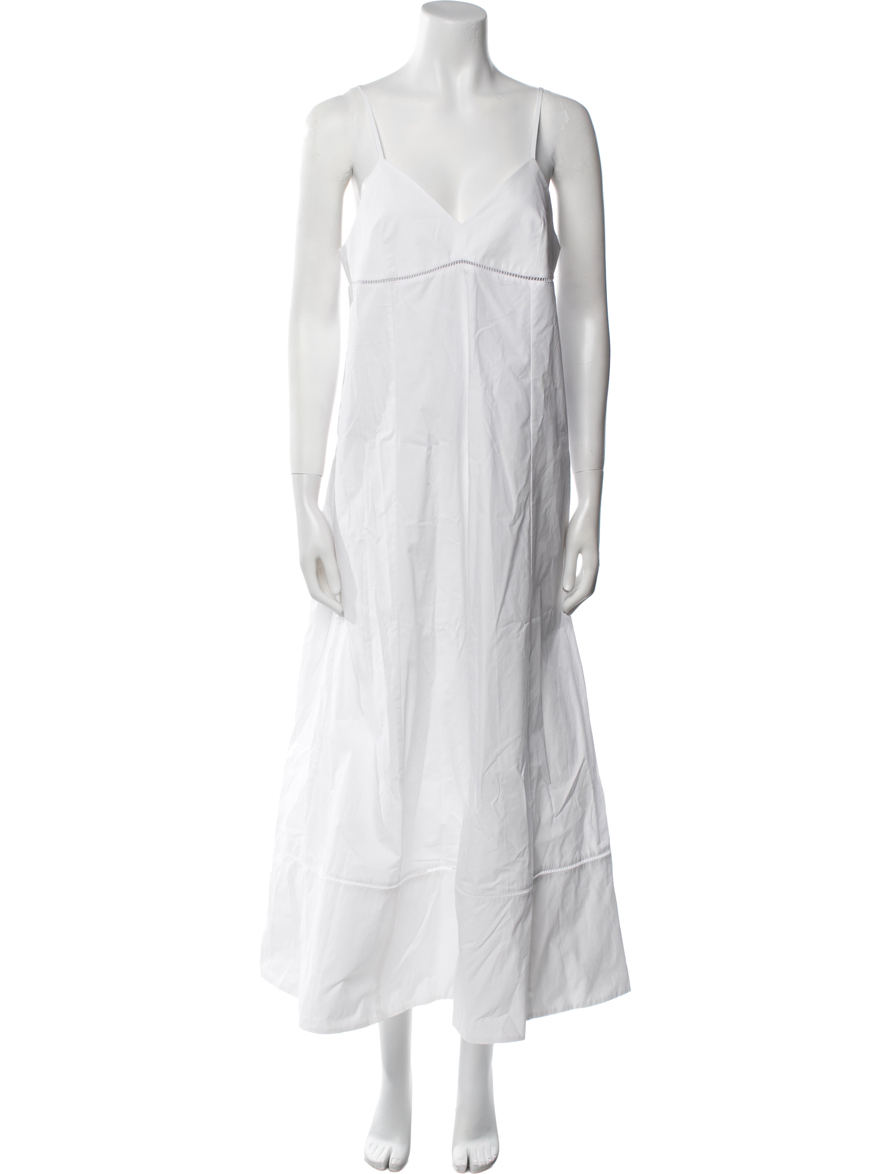 Goop G. Label V-Neck Midi Length Dress