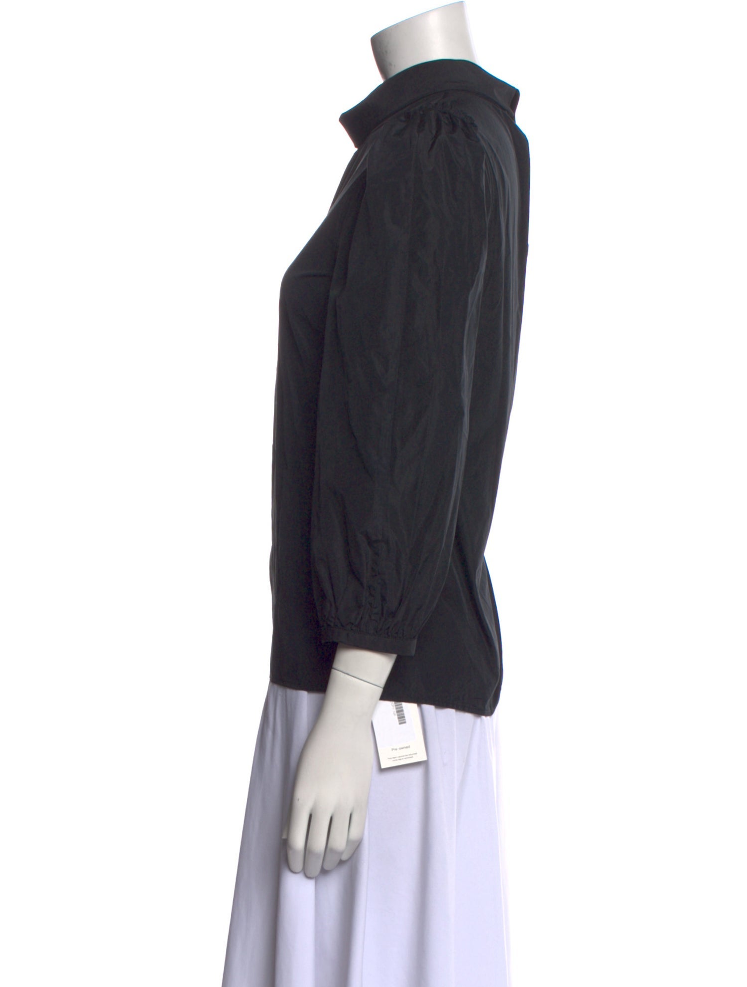 Goop G. Label Mock Neck Three-Quarter Sleeve Top