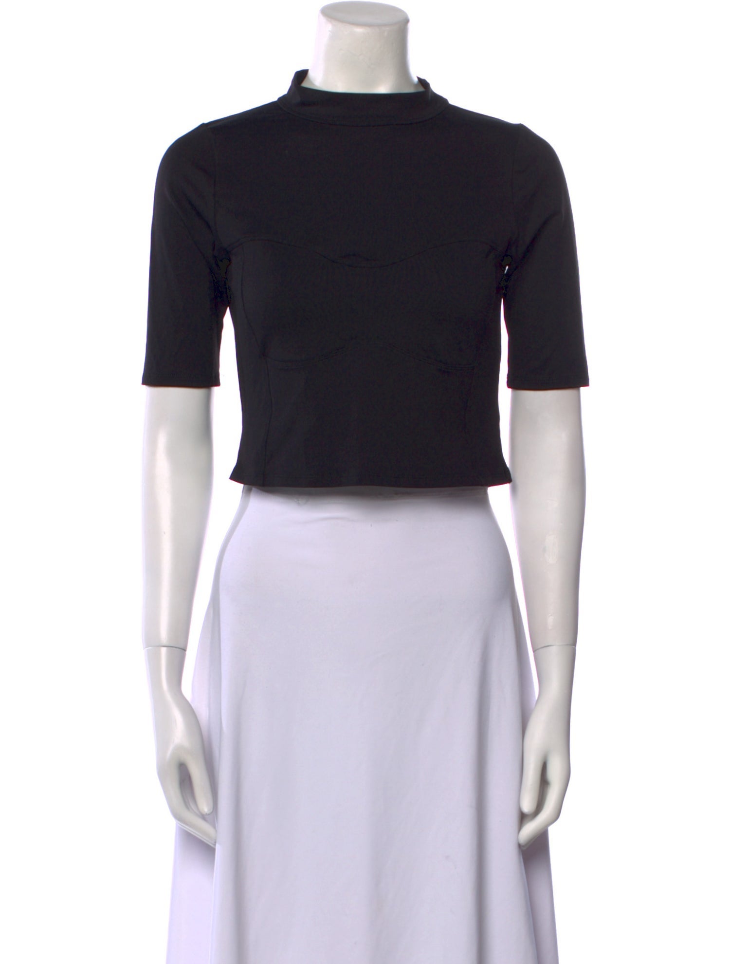 Goop G. Label Nylon Mock Neck Crop Top