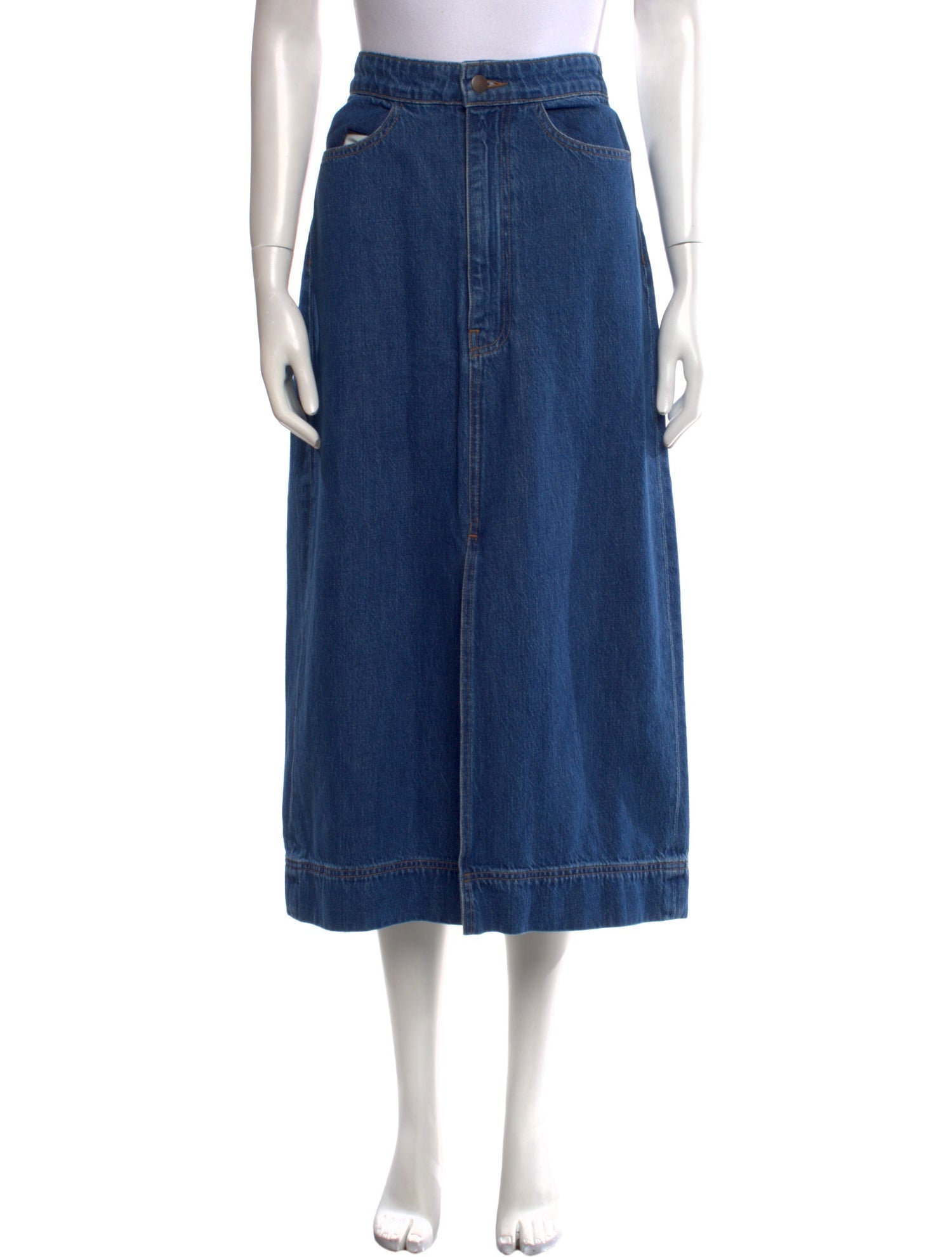 Goop G. Label Cutout Accent Midi Length Skirt