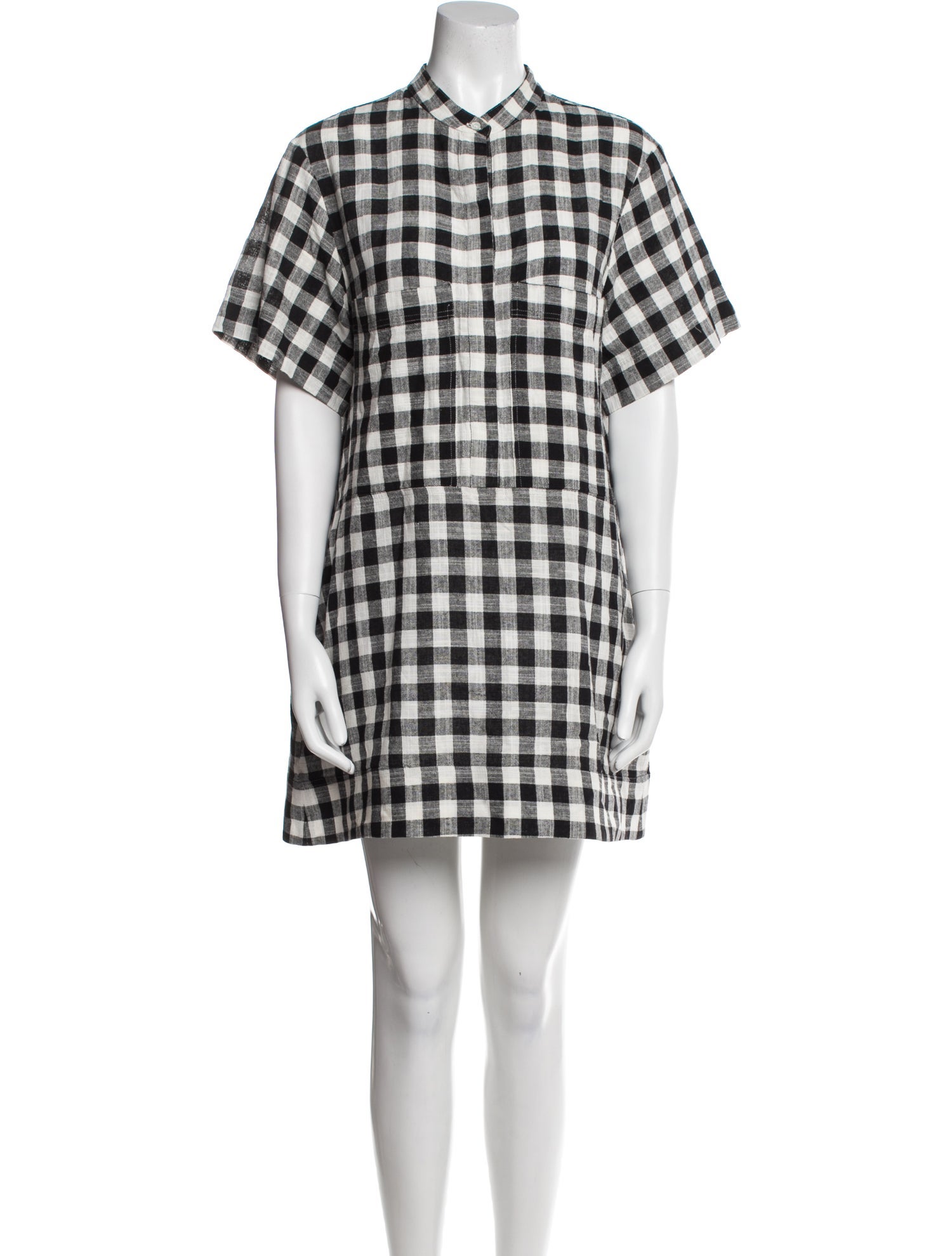 Goop G. Label Plaid Print Mini Dress