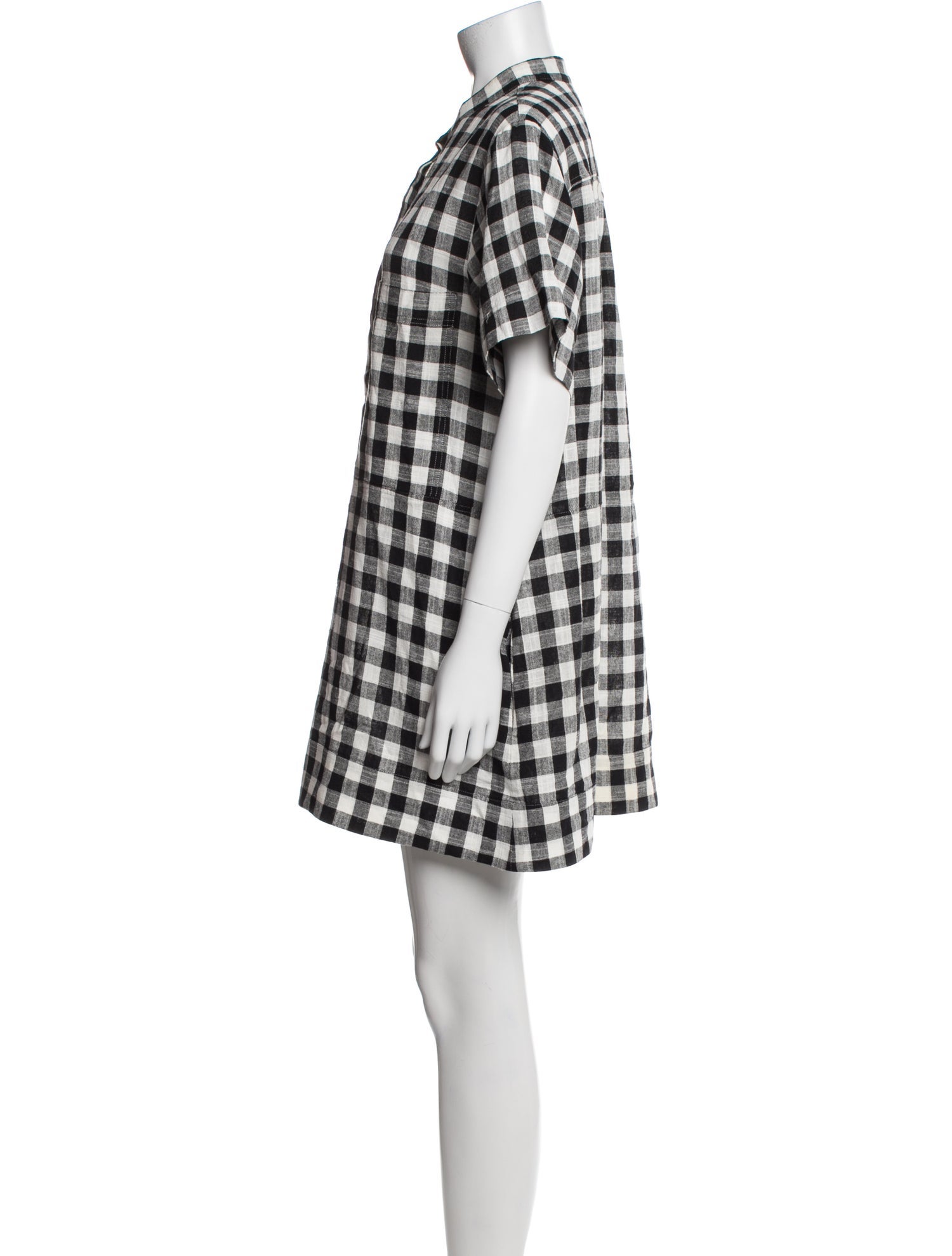 Goop G. Label Plaid Print Mini Dress