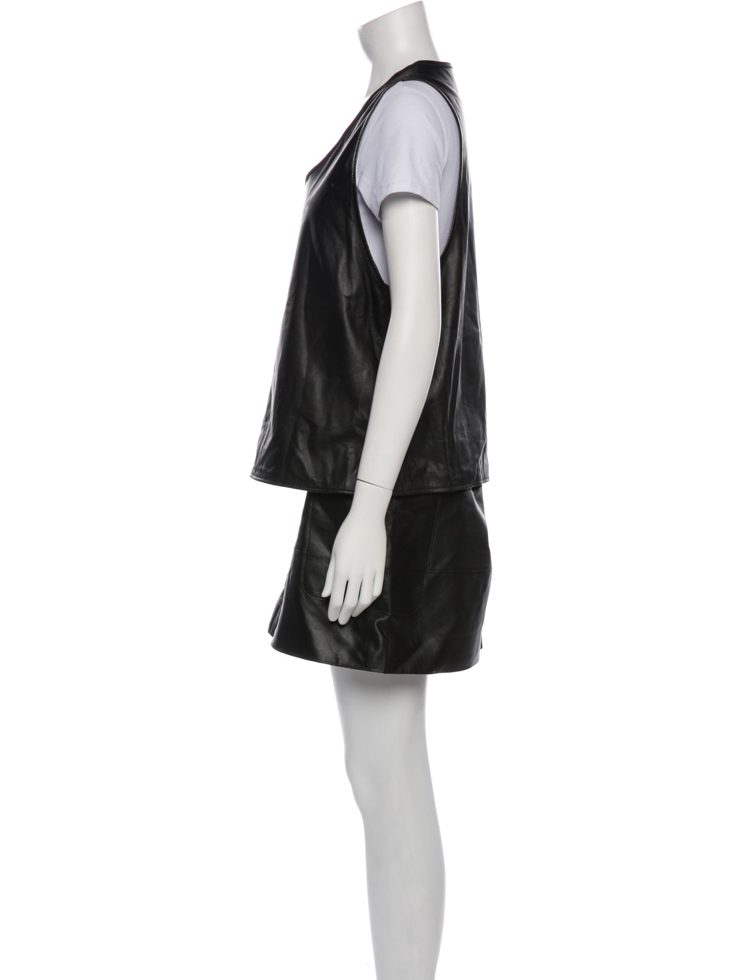 Goop G. Label Leather Skirt Set