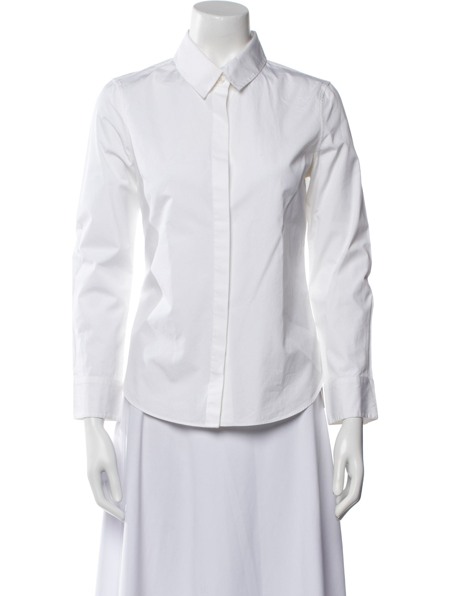Goop G. Label Three-Quarter Sleeve Button-Up Top