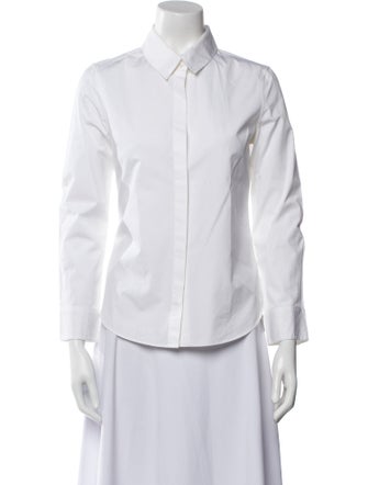 Goop G. Label Three-Quarter Sleeve Button-Up Top