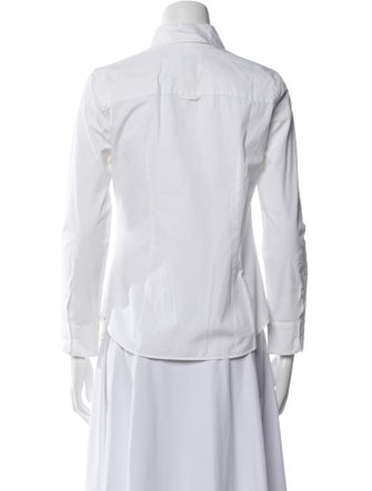 Goop G. Label Three-Quarter Sleeve Button-Up Top