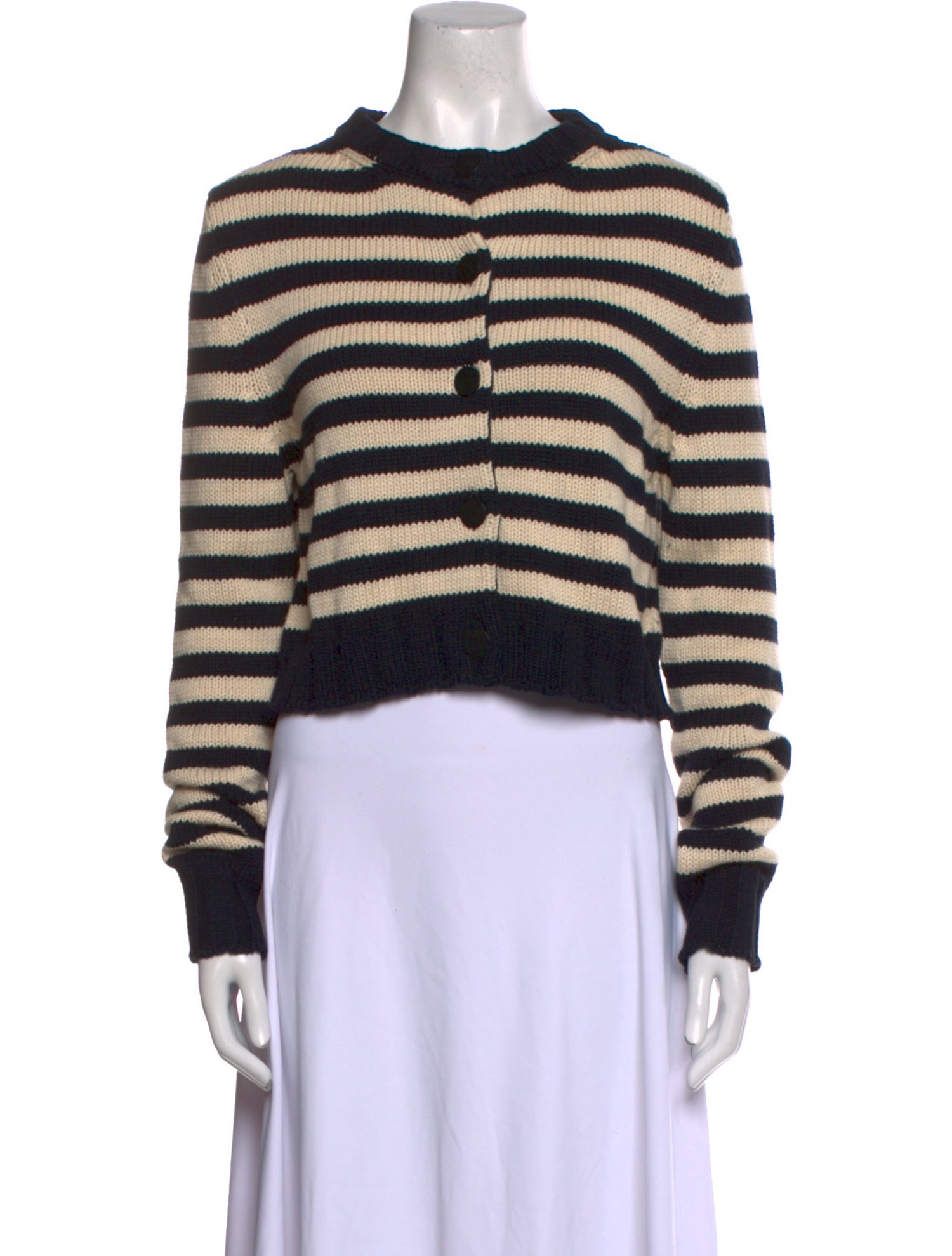 Goop G. Label Striped Crew Neck Sweater