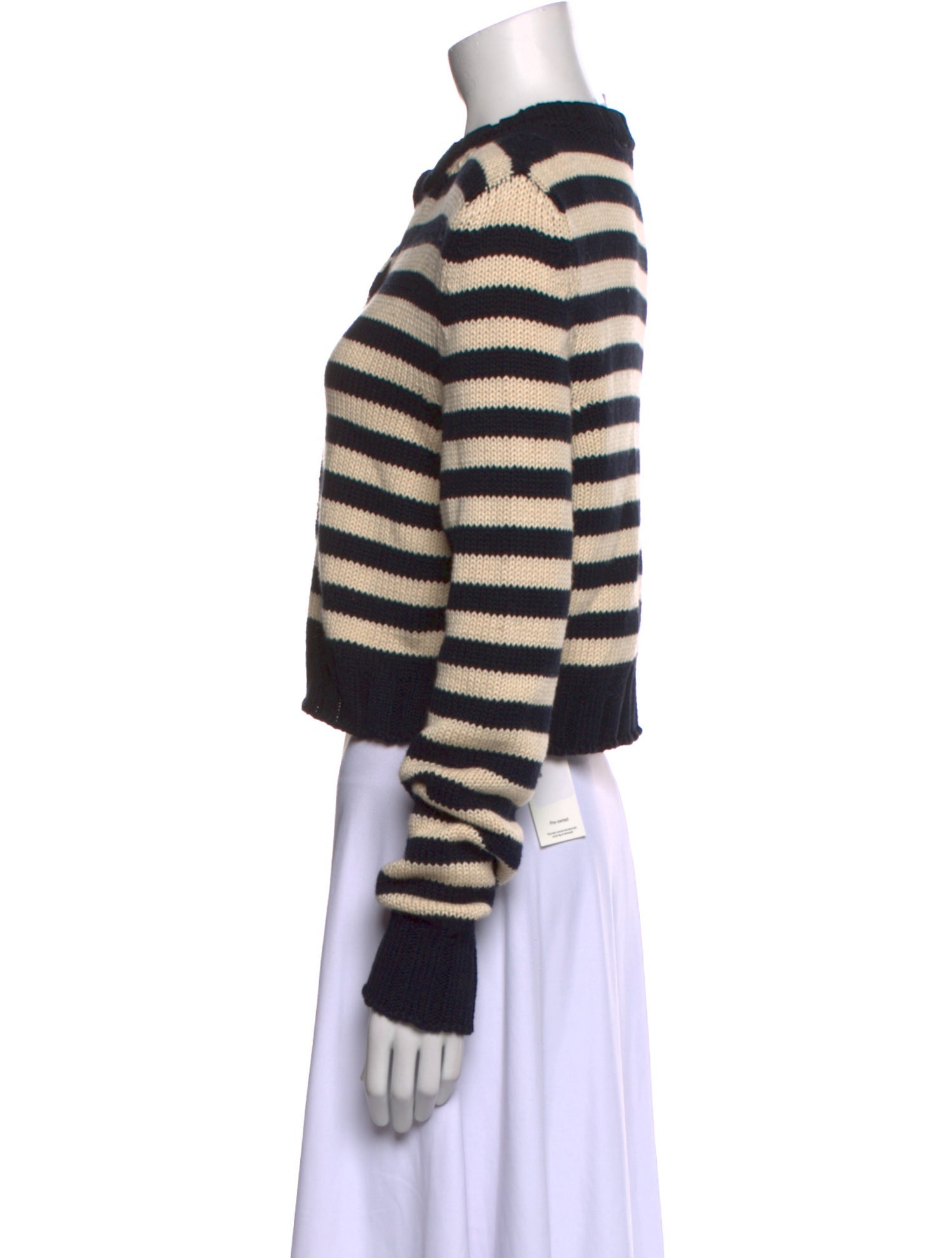Goop G. Label Striped Crew Neck Sweater