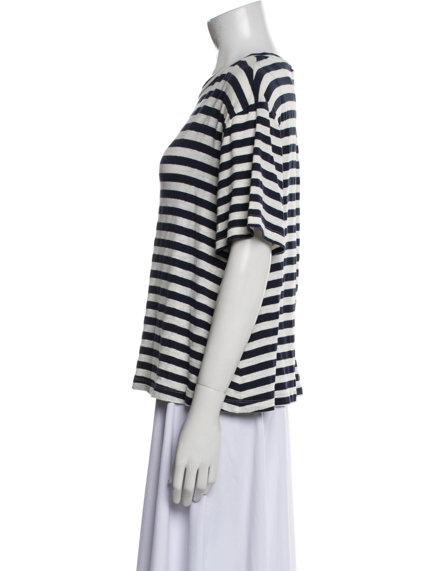 Goop G. Label Striped Crew Neck T-Shirt
