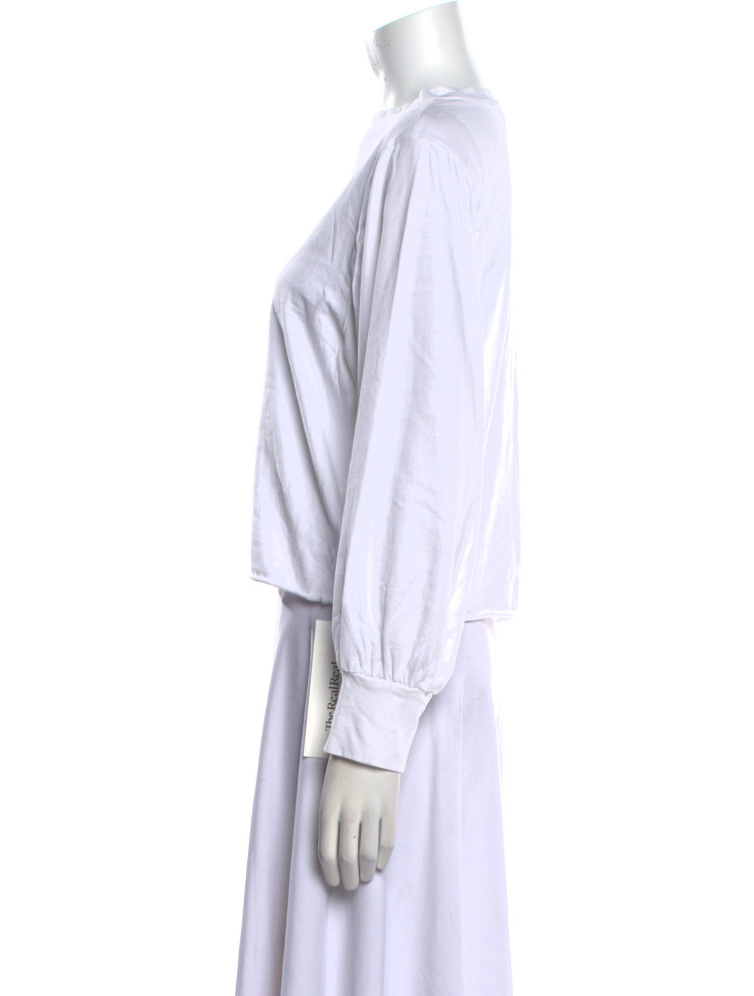 Goop G. Label Bateau Neckline Long Sleeve Crop Top