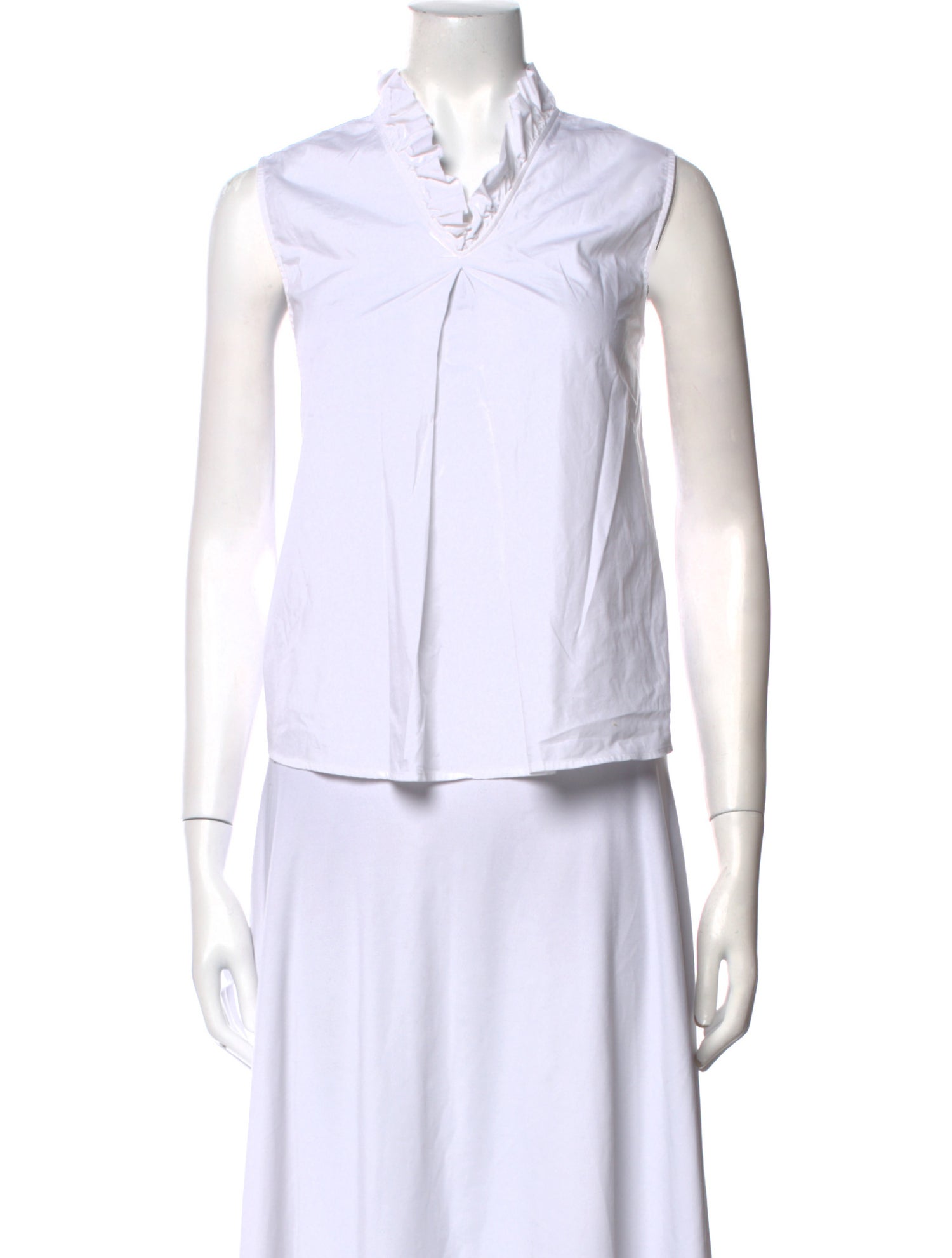 Goop G. Label Mock Neck Sleeveless Crop Top