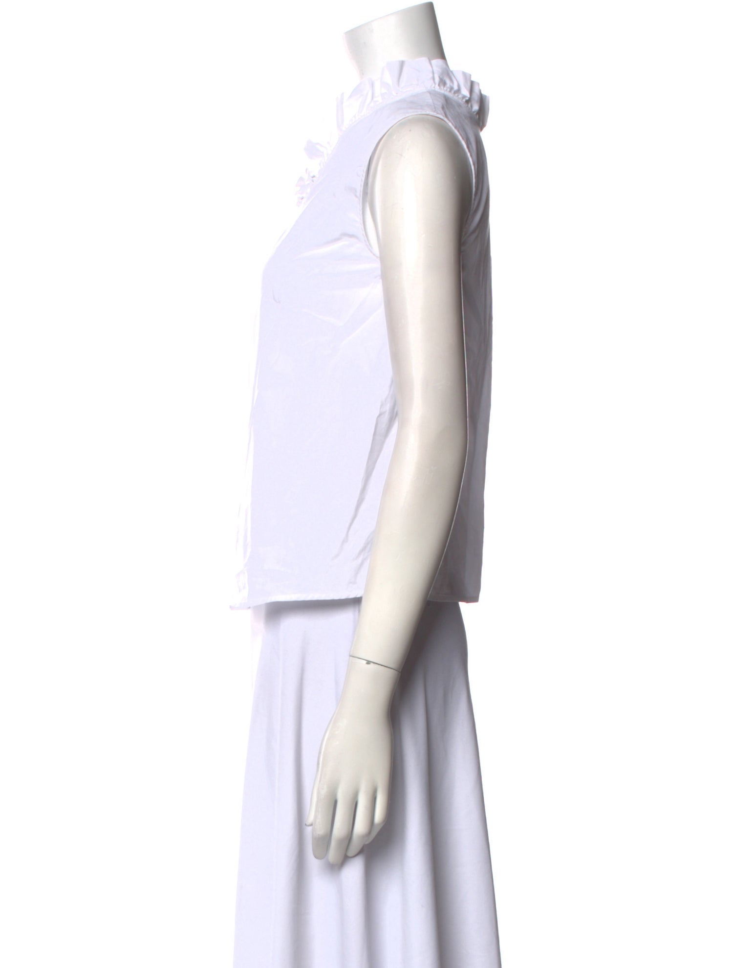 Goop G. Label Mock Neck Sleeveless Crop Top