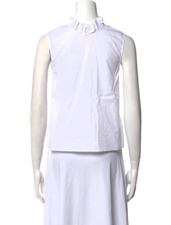 Goop G. Label Mock Neck Sleeveless Crop Top