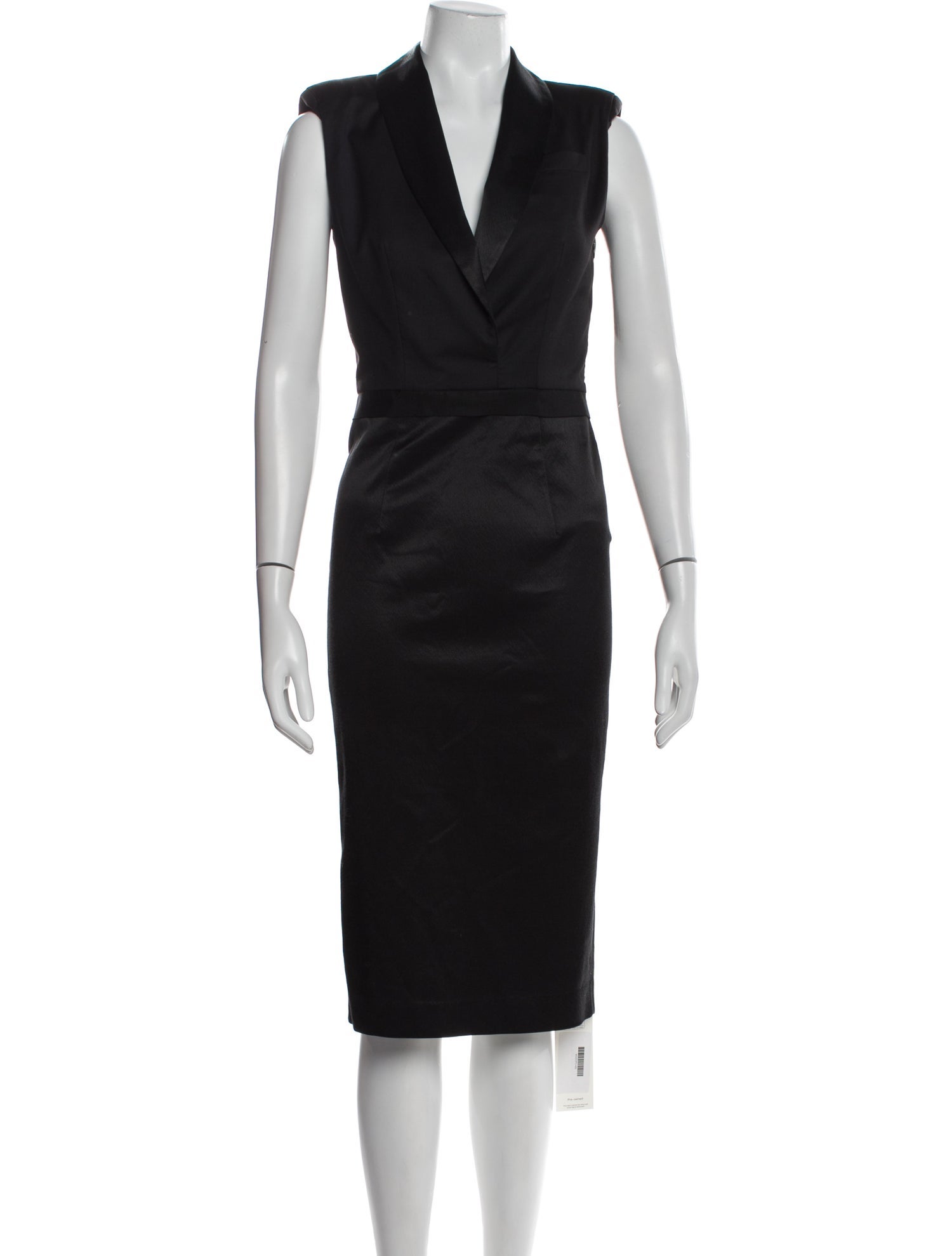 Goop G. Label V-Neck Midi Length Dress