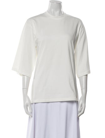 Goop G. Label Crew Neck Three-Quarter Sleeve T-Shirt