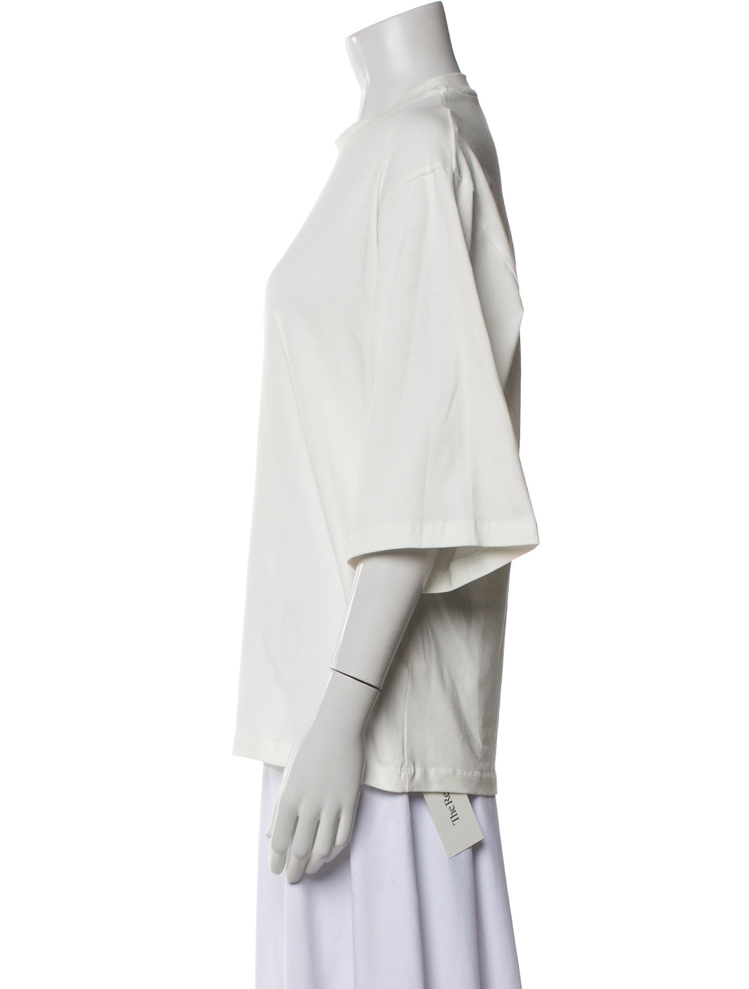 Goop G. Label Crew Neck Three-Quarter Sleeve T-Shirt